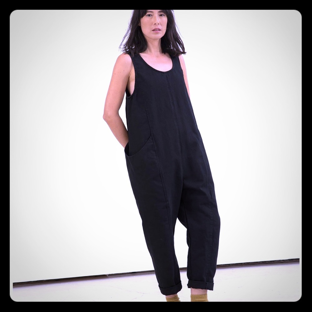 Elizabeth Suzann Clyde Jumpsuit Sz XL short Black
